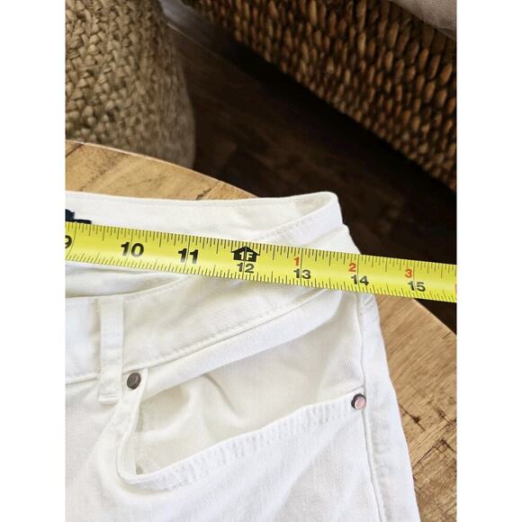 Boden Jeans Womens 8P White High Rise Straight Leg Bohemian Beach - Picture 5 of 7